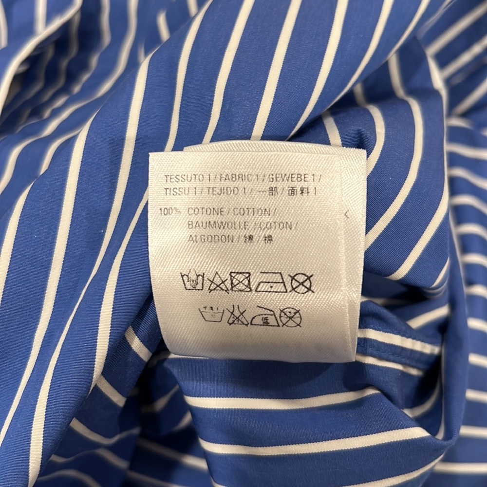 Balenciaga blue striped button down - Picture 5 of 6